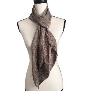 Animal Print Silky Scarf